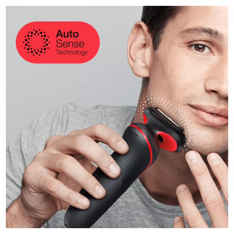 Braun Series 5 50-R1000s Afeitadora de láminas Negra, Roja