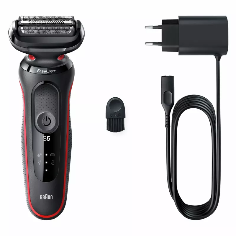 Braun Series 5 50-R1000s Afeitadora de láminas Negra, Roja