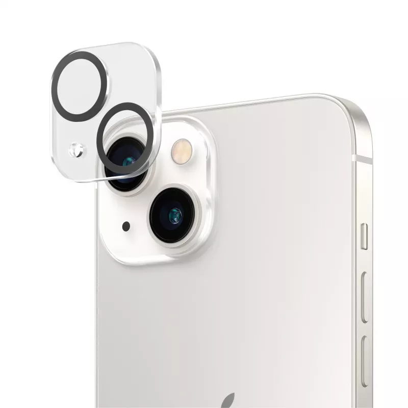 Protector de objetivo de cámara PanzerGlass PicturePerfect para Apple iPhone 14 / 14 Plus, cristal templado transparente