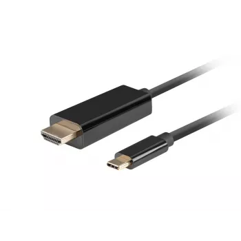 Cable LANBERG USB-C(m) - HDMI(m) 1 m 4K 60Hz negro