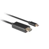 Cable LANBERG USB-C(m) - HDMI(m) 1 m 4K 60Hz negro