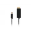 Cable LANBERG USB-C(m) - HDMI(m) 1 m 4K 60Hz negro