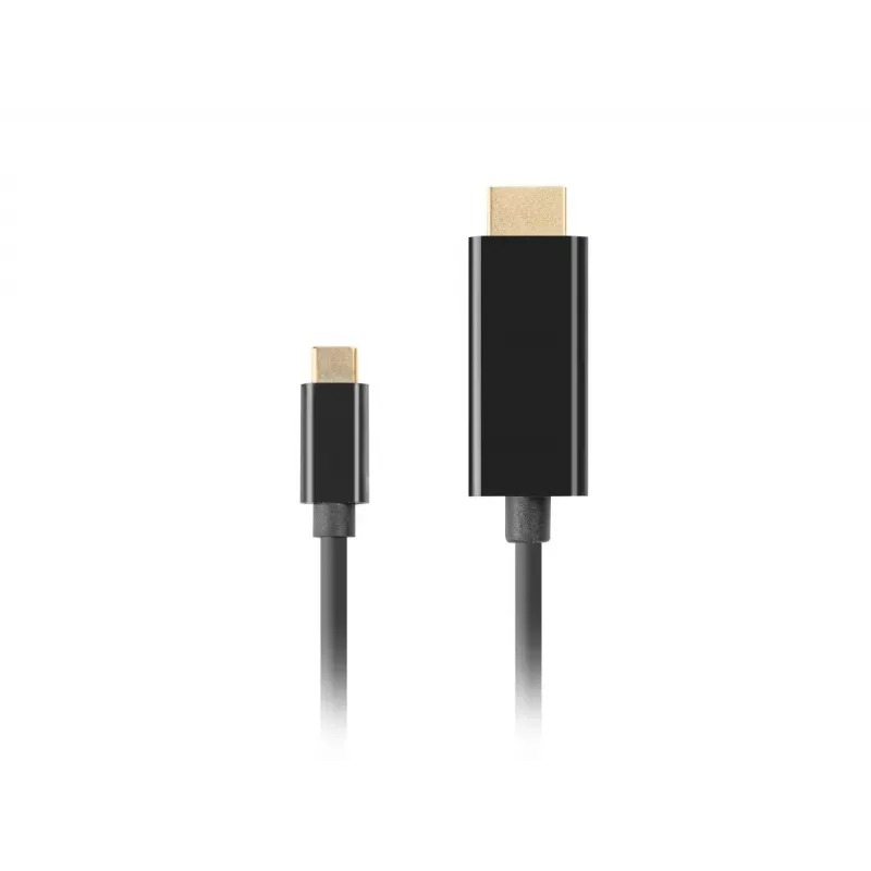 Cable LANBERG USB-C(m) - HDMI(m) 1 m 4K 60Hz negro