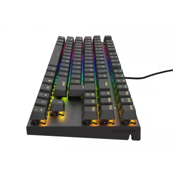 Teclado GENESIS Thor 303 TKL Gaming USB QWERTY negro RGB LED