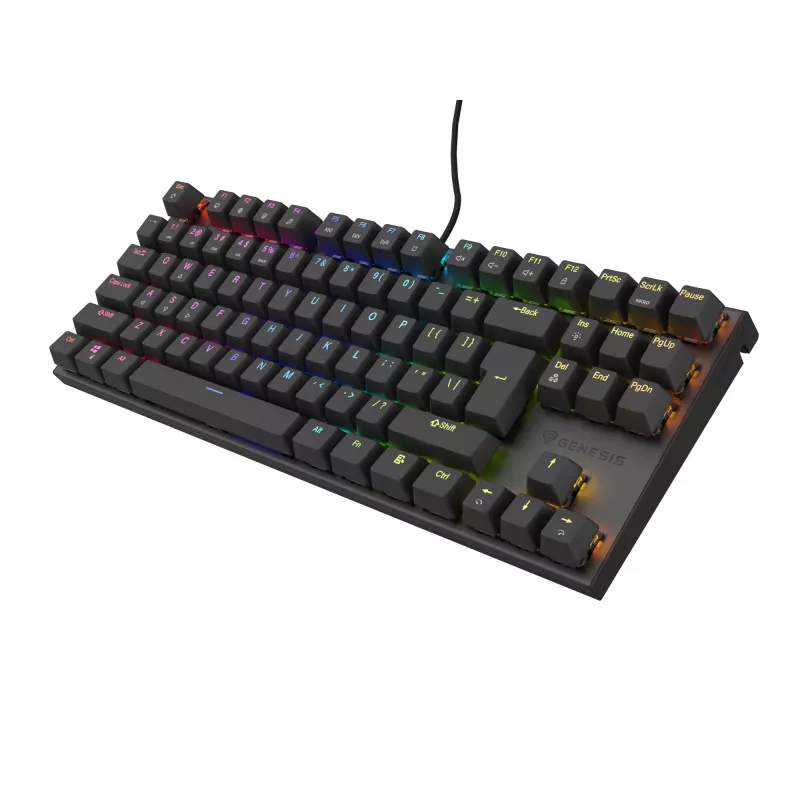 Teclado GENESIS Thor 303 TKL Gaming USB QWERTY negro RGB LED