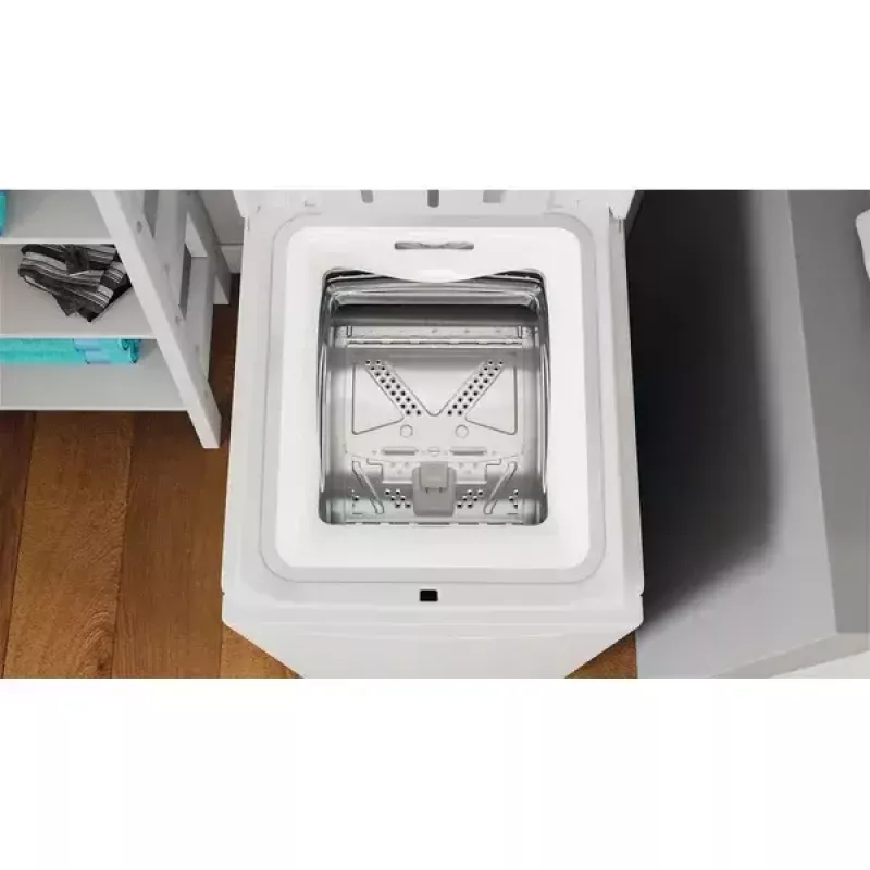 Lavadora de carga superior INDESIT BTW S60400 EU/N — 6 kg, 1000 rpm, clase energética C, blanca