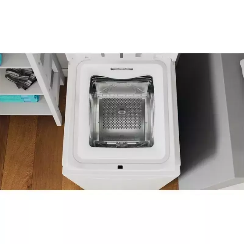 Lavadora de carga superior INDESIT BTW S60400 EU/N — 6 kg, 1000 rpm, clase energética C, blanca