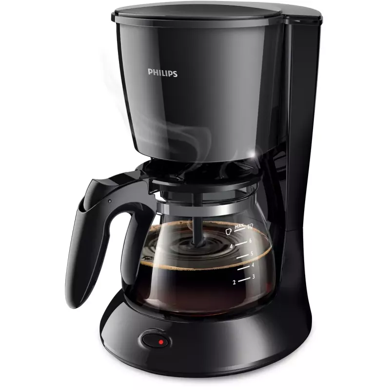 Philips Daily Collection HD7432/20 cafetera de goteo, 750 W, depósito de agua de 0,6 l, 2-7 tazas, negra