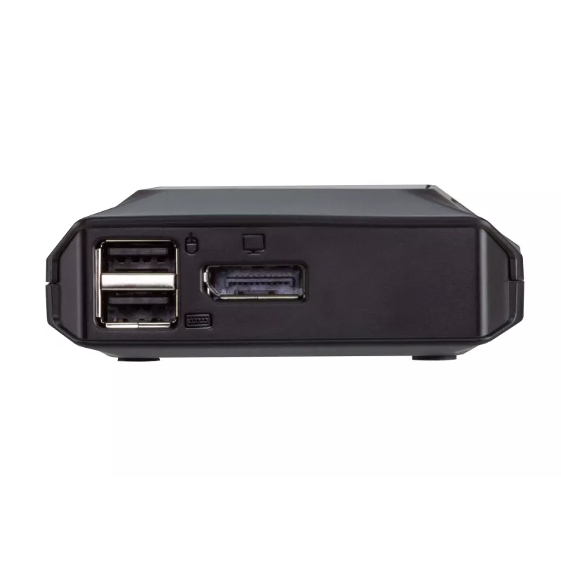Conmutador KVM ATEN 2 puertos USB-C 4K DisplayPort con mando a distancia para seleccionar el puerto