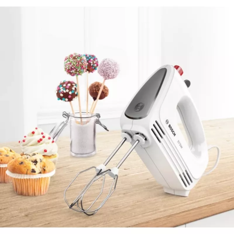Batidora de mano Bosch MFQ22100 — 375 W, de mano, gris/blanco, 0,9 kg