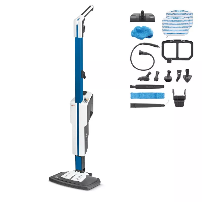 Limpiador a vapor Polti Vaporetto SV620_Style 0,5 L 1500 W azul, blanco