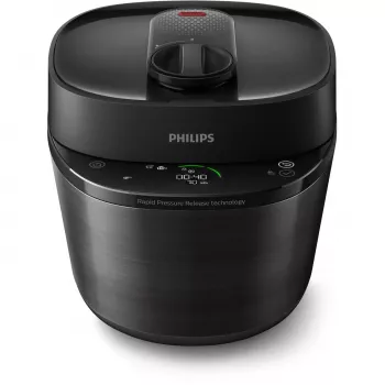 Olla a presión eléctrica Philips HD2151/40 — 5 L, 1000 W, 34 programas automáticos, negra