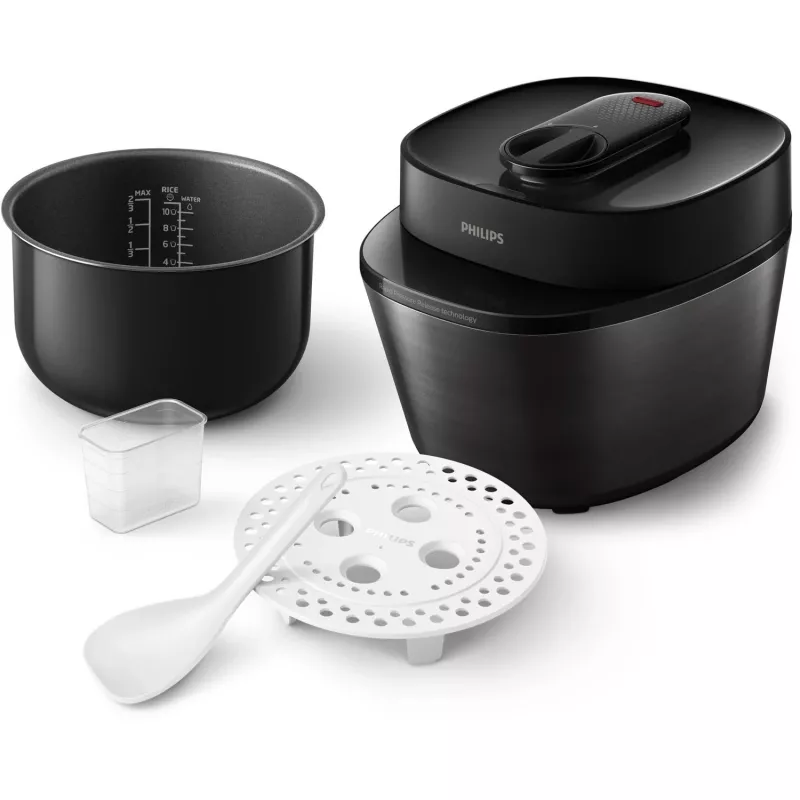 Philips All-in-One Cooker HD2151/40 olla multicocción, 5 l, 1000 W, negra