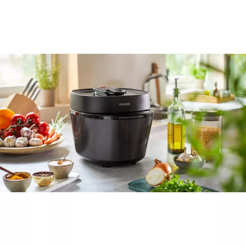 Philips All-in-One Cooker HD2151/40 olla multicocción, 5 l, 1000 W, negra