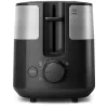 Philips Daily Collection HD2517/90 tostadora, 2 ranuras, 830 W, negro/plata