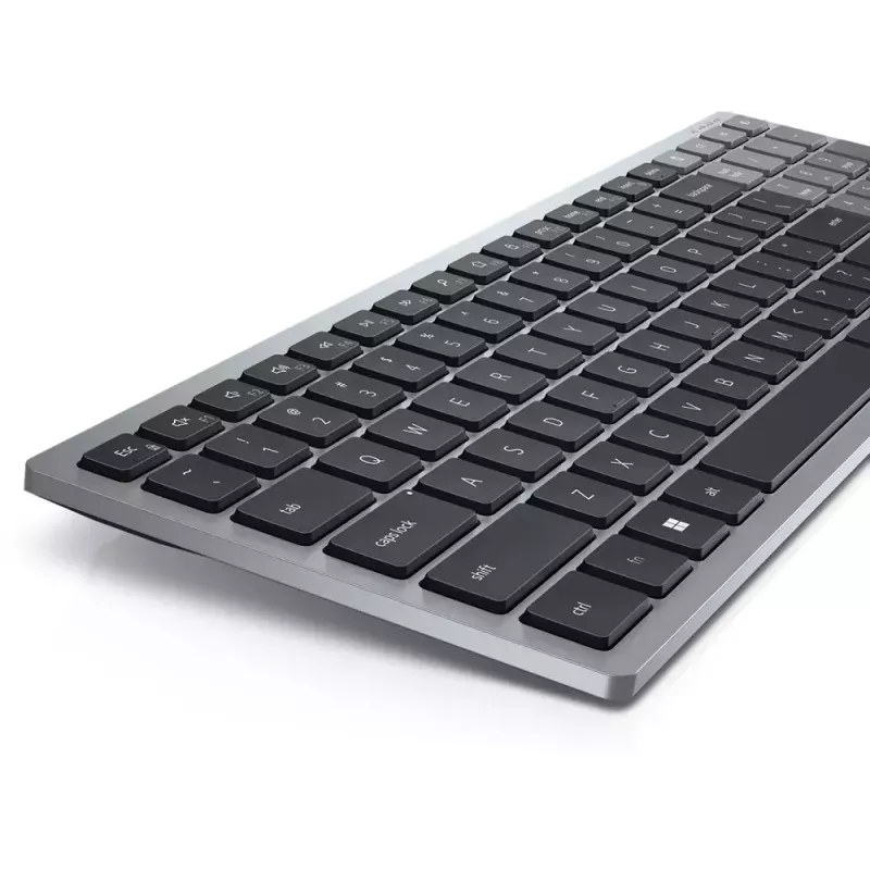 Teclado DELL KB740 Office RF Wireless + Bluetooth QWERTY US International gris negro