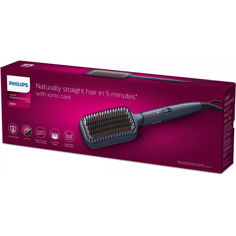Cepillo alisador Philips 5000 Series BHH885/00, azul