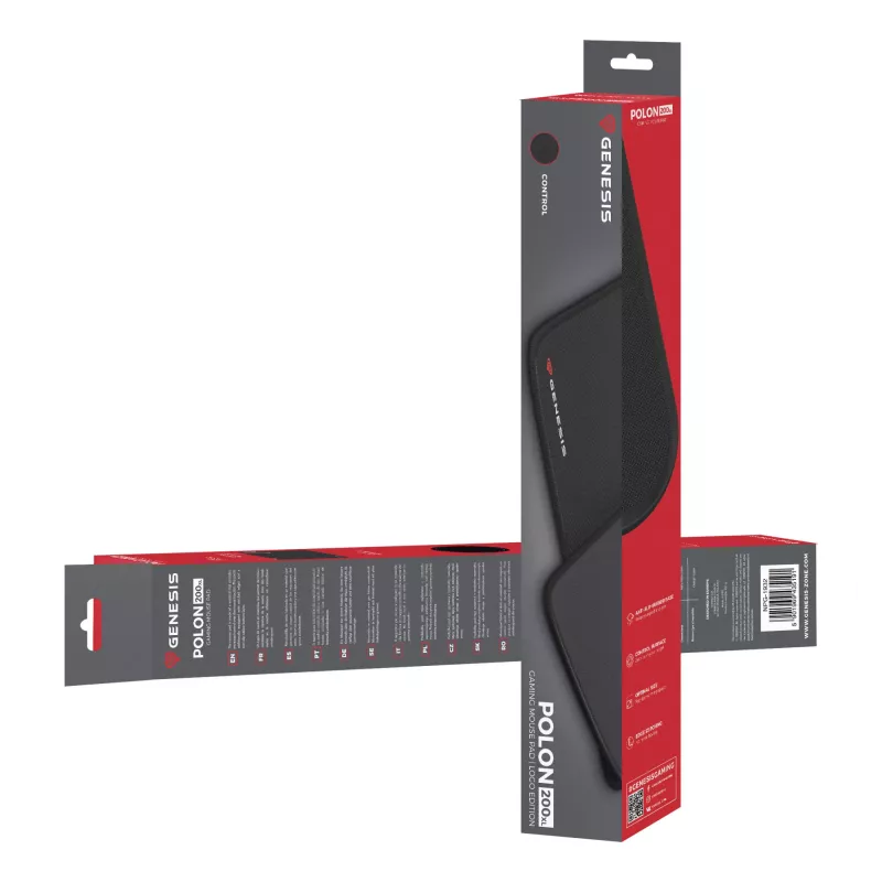 Alfombrilla para ratón gaming GENESIS Polon 200 XL negra