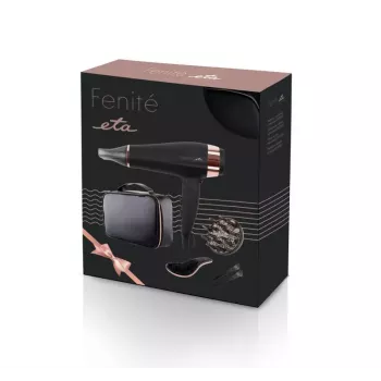 Secador de pelo ETA ETA732090020 2200 W, iónico, aire frío, 3 niveles de calor, 2 velocidades, negro