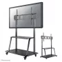 Neomounts NS-M4000BLACK carro para TV, soporte de suelo 60-105 pulgadas (152,4-267 cm), máx. 150 kg, VESA 200x200-1000x600, altura regulable, con estante, negro
