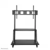 Neomounts NS-M4000BLACK carro para TV, soporte de suelo 60-105 pulgadas (152,4-267 cm), máx. 150 kg, VESA 200x200-1000x600, altura regulable, con estante, negro