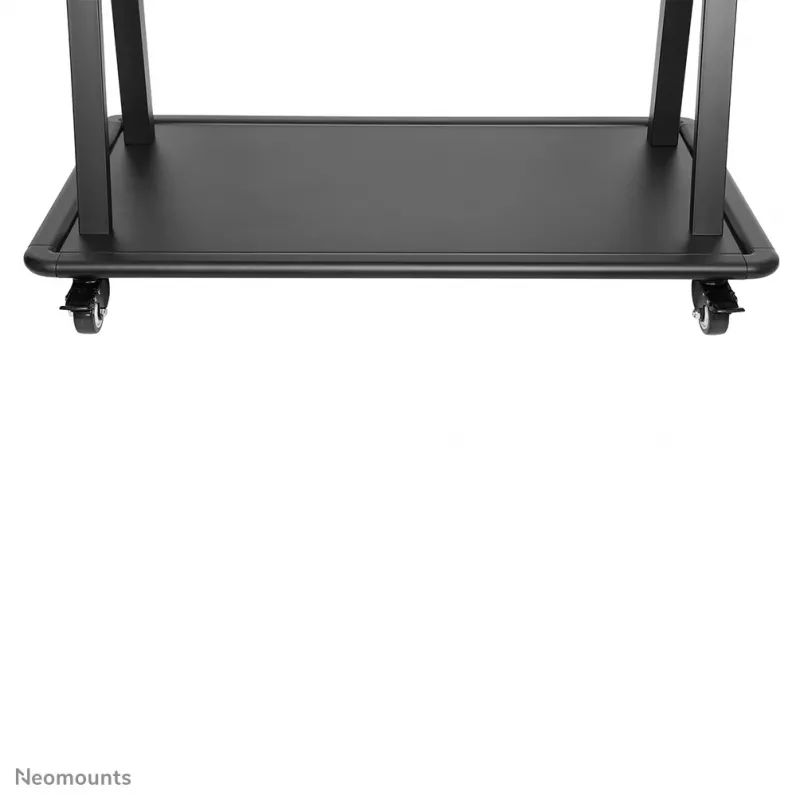 Neomounts NS-M4000BLACK carro para TV, soporte de suelo 60-105 pulgadas (152,4-267 cm), máx. 150 kg, VESA 200x200-1000x600, altura regulable, con estante, negro
