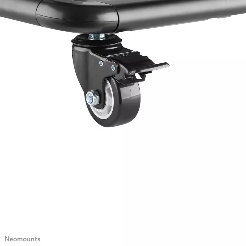 Neomounts NS-M4000BLACK carro para TV, soporte de suelo 60-105 pulgadas (152,4-267 cm), máx. 150 kg, VESA 200x200-1000x600, altura regulable, con estante, negro