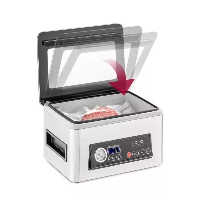 Envasadora al vacío Caso VacuChef 50 Power 300 W acero inoxidable modelo 01416 para conservación de alimentos