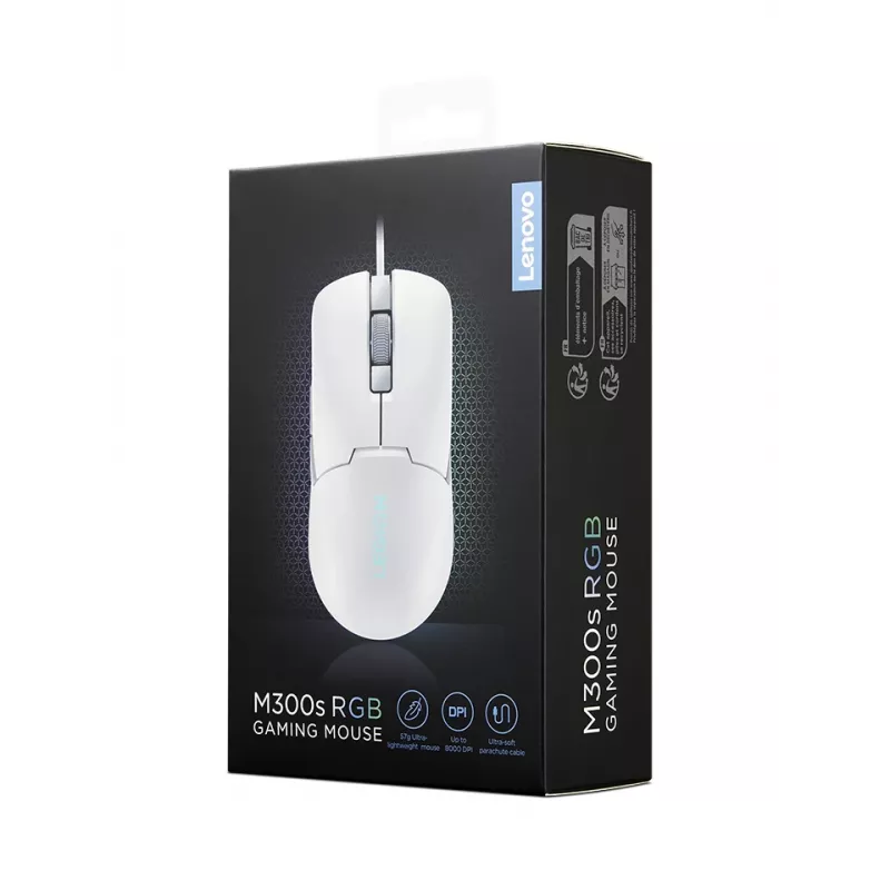 Ratón Lenovo GY51H47351 gaming diestro USB Type-A óptico 8000 DPI