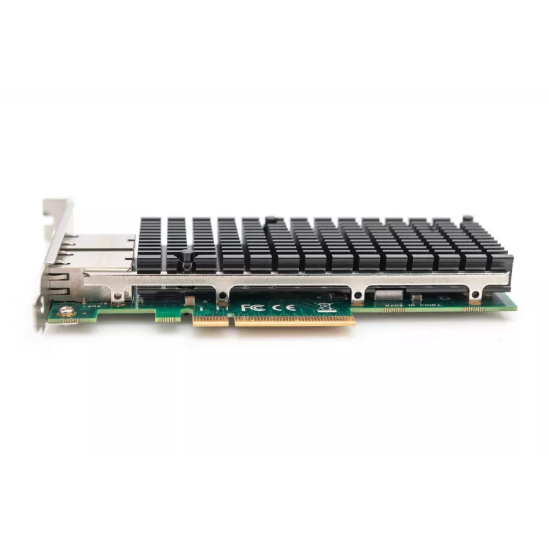 DIGITUS Adaptador de servidor Ethernet – 10 Gbit/s Dual-Port PCIe X8, Intel X540 BT2