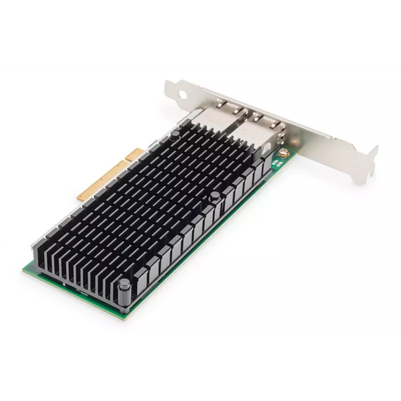 DIGITUS Adaptador de servidor Ethernet – 10 Gbit/s Dual-Port PCIe X8, Intel X540 BT2