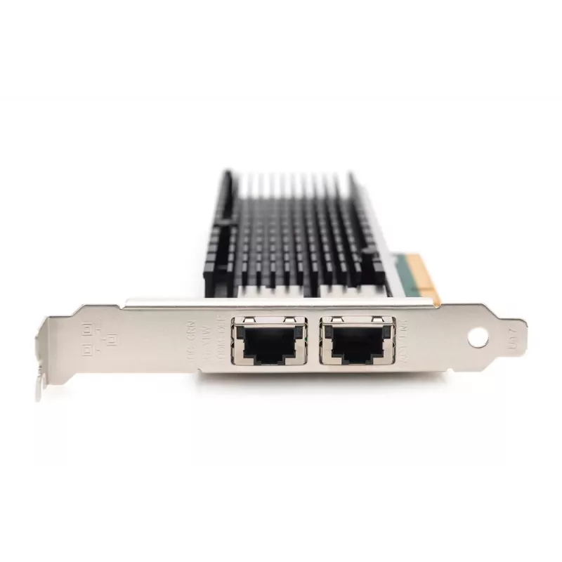 DIGITUS Adaptador de servidor Ethernet – 10 Gbit/s Dual-Port PCIe X8, Intel X540 BT2