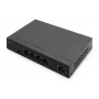 DIGITUS Switch PoE 4+1 puertos Ethernet No gestionado 4 puertos PoE,