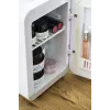 Mininevera independiente Adler AD 8085, 4 L, apertura derecha, puerta con espejo, 220–240 V/12 V