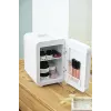 Mininevera independiente Adler AD 8085, 4 L, apertura derecha, puerta con espejo, 220–240 V/12 V