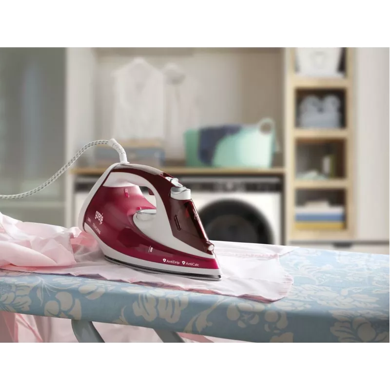 Gorenje SIH2200RBC Plancha de vapor Suela cerámica 2200 W Rojo
