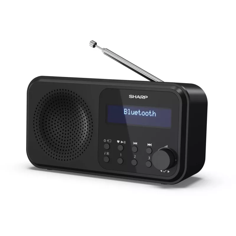 Sharp DR-P420(BK) Tokyo Radio digital portátil, Portátil, Digital, DAB, DAB+, FM, Auto-Scan, Auto-Tuning, 2 W, AAC