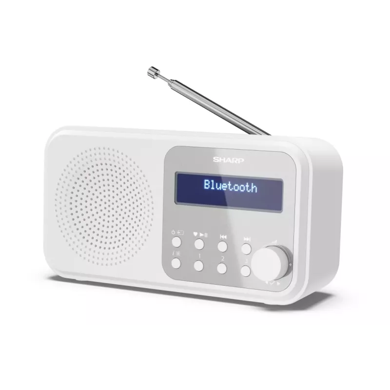 Sharp DR-P420(WH) Tokyo Radio digital portátil, Portátil, Digital, DAB, DAB+, FM, Auto-Scan, Auto-Tuning, 2 W, AAC