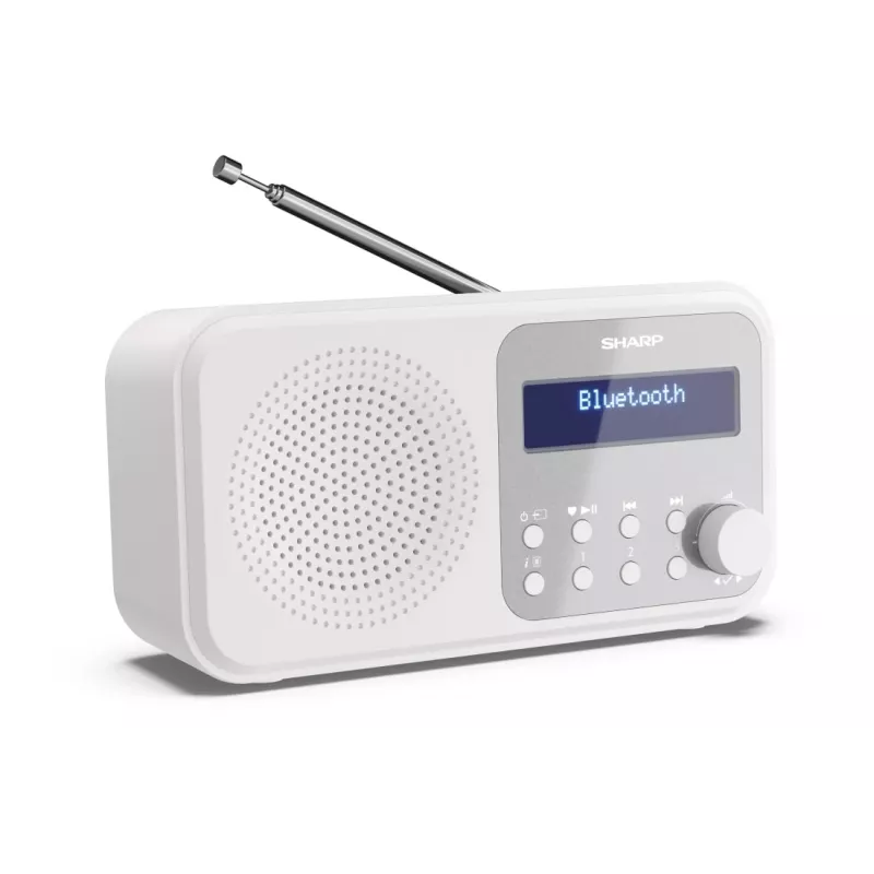 Sharp DR-P420(WH) Tokyo Radio digital portátil, Portátil, Digital, DAB, DAB+, FM, Auto-Scan, Auto-Tuning, 2 W, AAC
