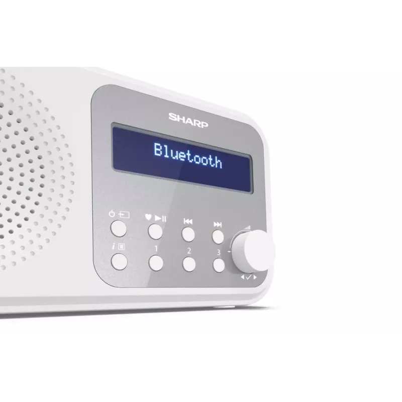 Sharp DR-P420(WH) Tokyo Radio digital portátil, Portátil, Digital, DAB, DAB+, FM, Auto-Scan, Auto-Tuning, 2 W, AAC