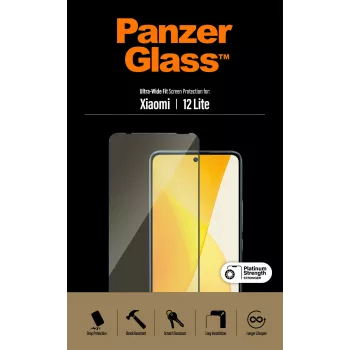 Protector de pantalla PanzerGlass Xiaomi 12 Lite Ultra-Wide Fit, resistente a arañazos y golpes