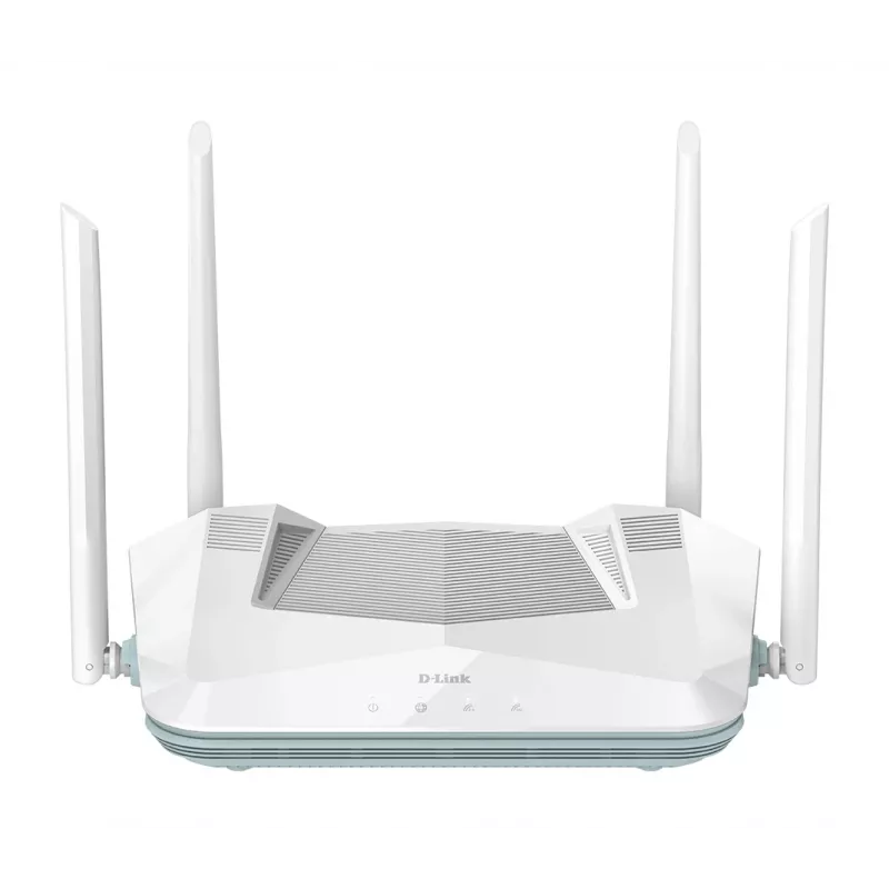Router inteligente D-Link EAGLE PRO AI AX3200, Wi-Fi 6 (802.11ax), doble banda (2,4 GHz / 5 GHz), Ethernet LAN, blanco, router de sobremesa/barra