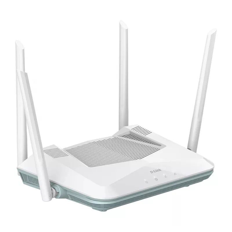 Router inteligente D-Link EAGLE PRO AI AX3200, Wi-Fi 6 (802.11ax), doble banda (2,4 GHz / 5 GHz), Ethernet LAN, blanco, router de sobremesa/barra
