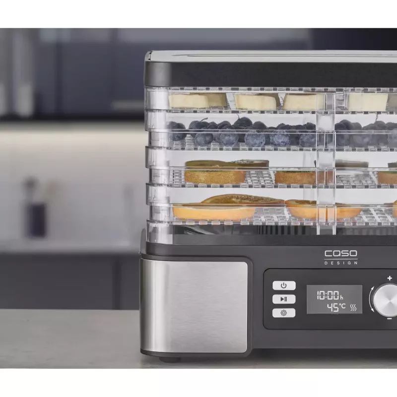 Deshidratador de alimentos Caso DH 450 — 5 bandejas, potencia 370–450 W