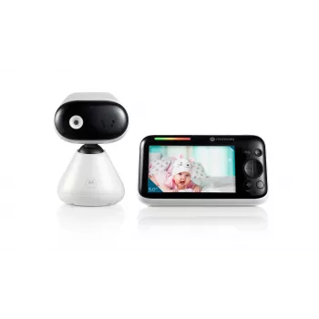 Intercomunicador para bebés con vídeo Motorola PIP1500 con pantalla de 5 pulgadas, 480×272, 2,4 GHz FHSS, 300 m de alcance, batería de 2800 mAh