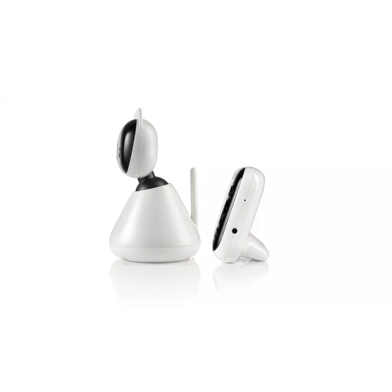 Motorola PIP1500 vigilabebés con vídeo, pantalla en color de 5 pulgadas, 480 x 272, FHSS, alcance de 300 m, comunicación bidireccional, visión nocturna por infrarrojos, control de temperatura ambiente, blanco/negro