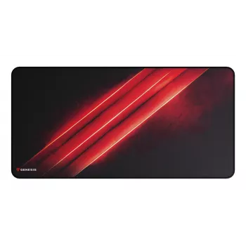 Alfombrilla gaming GENESIS Carbon 500 Maxi Flash G2 negra, roja