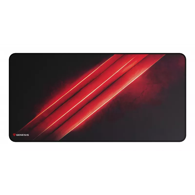 Alfombrilla gaming GENESIS Carbon 500 Maxi Flash G2 negra, roja
