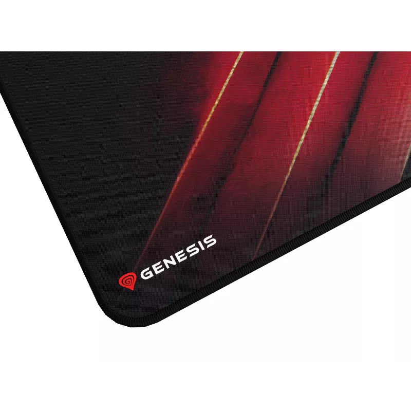 Alfombrilla gaming GENESIS Carbon 500 Maxi Flash G2 negra, roja