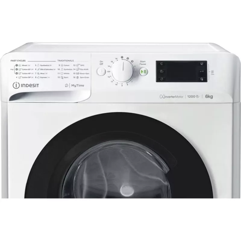 Lavadora Indesit MTWSE 61294 WK EE carga frontal 6 kg 1151 rpm blanca